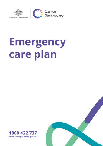 Emergency Care Plan cover