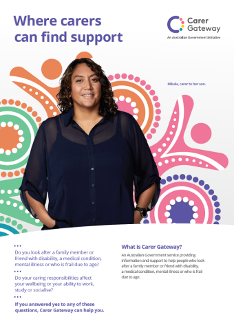 Carer Gateway First Nations fact sheet cover